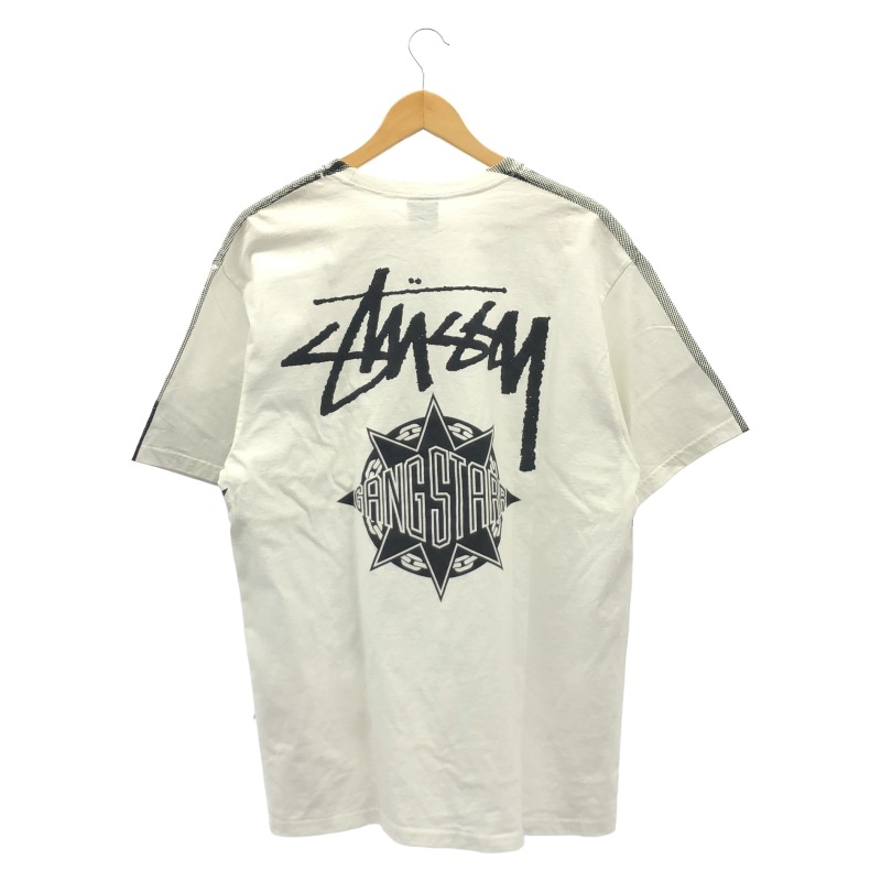 ����š�Stussy �� Gang Starr 23SS �ե��ȥץ���T����� L �ۥ磻�� ���ƥ塼���� ����󥰡���������OȾ�ġ�