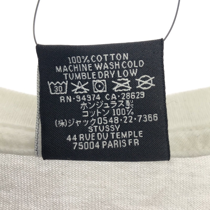 ����š�Stussy �� Gang Starr 23SS �ե��ȥץ���T����� L �ۥ磻�� ���ƥ塼���� ����󥰡���������OȾ�ġ�