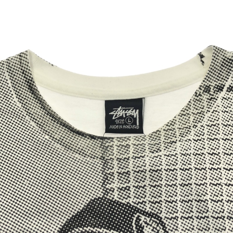 ����š�Stussy �� Gang Starr 23SS �ե��ȥץ���T����� L �ۥ磻�� ���ƥ塼���� ����󥰡���������OȾ�ġ�