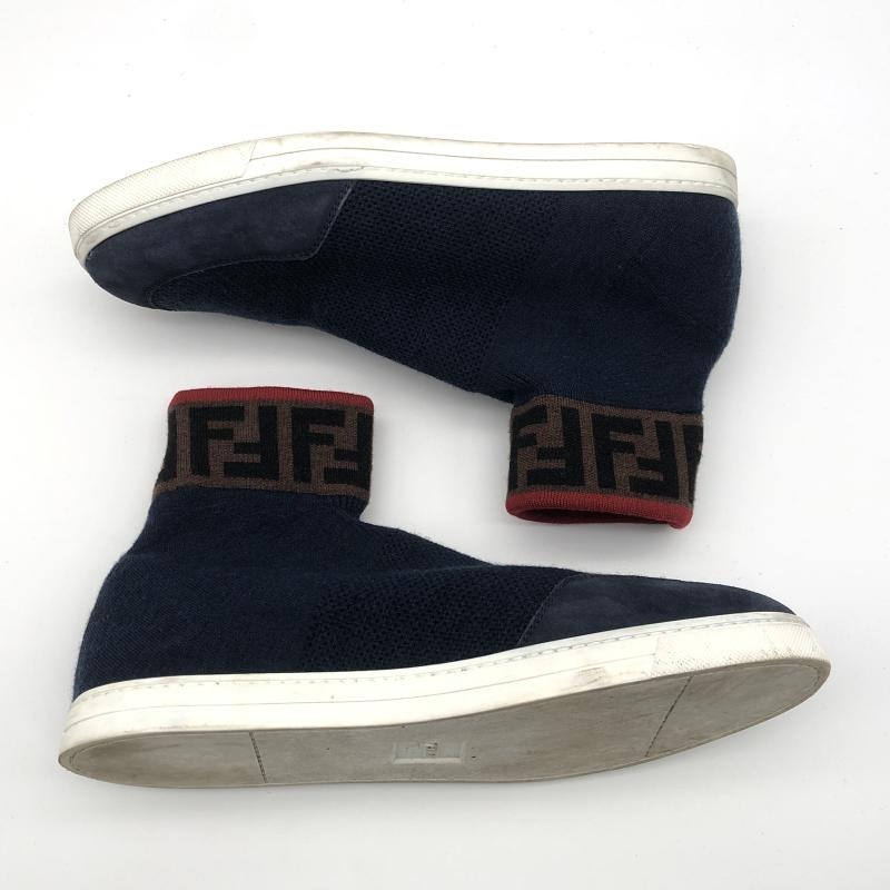 ����š�FENDI FF���� ���å������ˡ����� �ͥ��ӡ� �֥饦�� ��å� �ե���ǥ���OȾ�ġ�