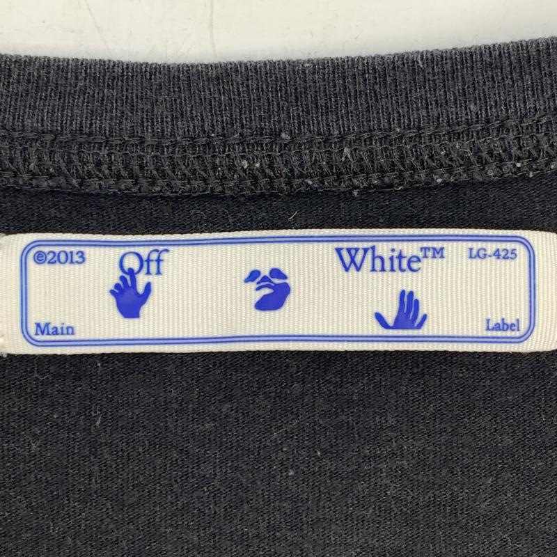 ����š�OFFWHITE �ޡ����������� �ץ���L/S Tee ������XXL �֥�å� �������� ���եۥ磻�ȡ�O��¼��