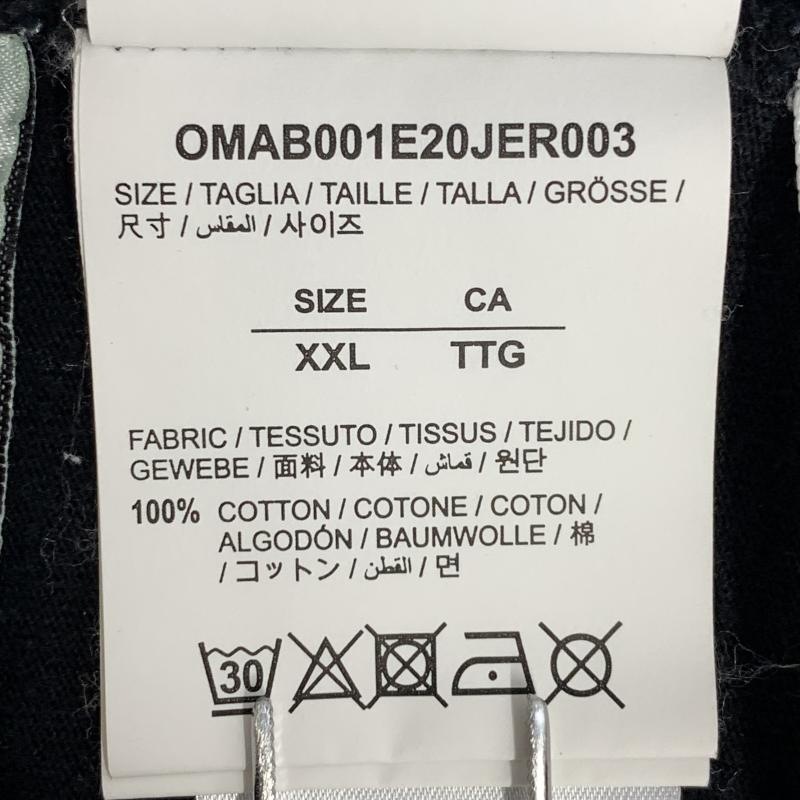 ����š�OFFWHITE �ޡ����������� �ץ���L/S Tee ������XXL �֥�å� �������� ���եۥ磻�ȡ�O��¼��