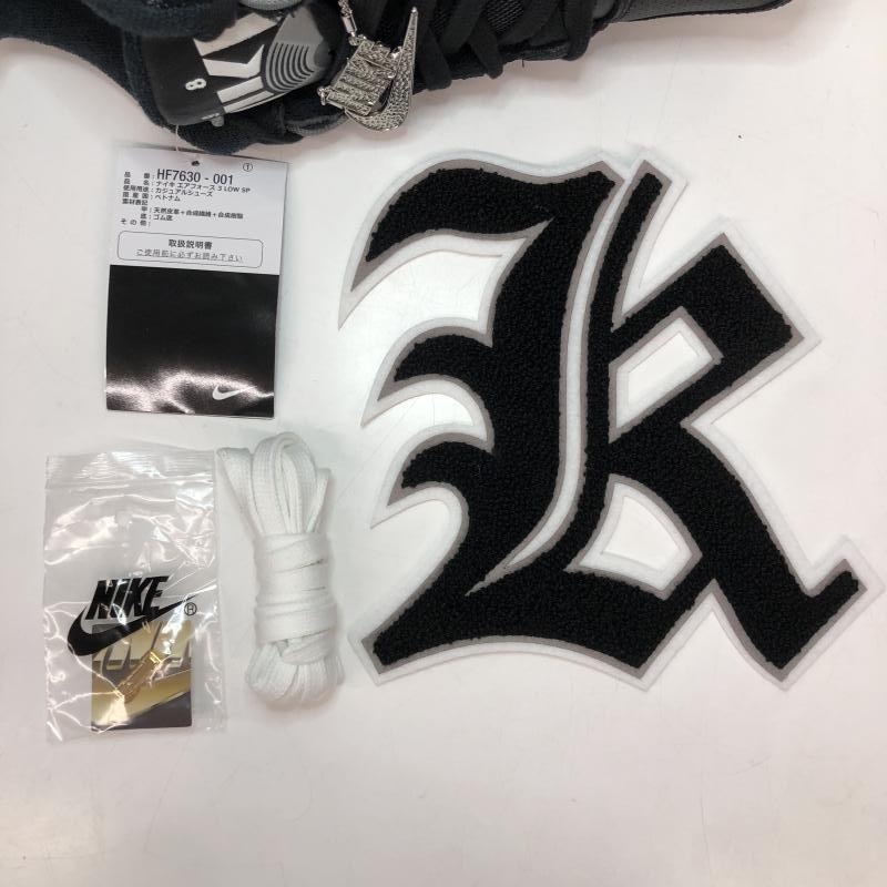 šNIGO NIKE AIR FORCE 3 LOW Black/White 27cm HF7630-001 ˥ ʥ ե3 af3OΩŹ