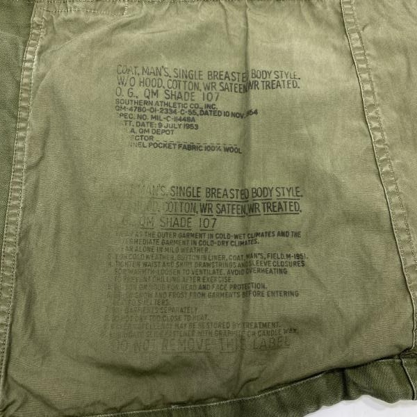 ����š�U.S.ARMY 50s M-51 �ե�����ɥ��㥱�å� ���꡼�� M ���饤�ʡ��� ���������� �桼���������ߡ���O������