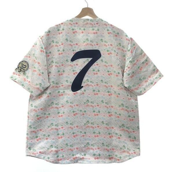 ����š�Supreme Floral Jacquard Baseball Jersey M �ۥ磻�� ����ץ꡼���OȾ�ġ�