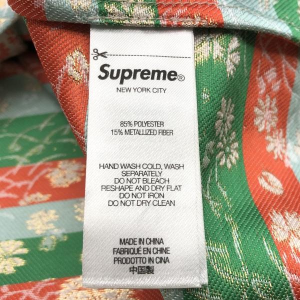 ����š�Supreme Floral Jacquard Baseball Jersey M �ۥ磻�� ����ץ꡼���OȾ�ġ�