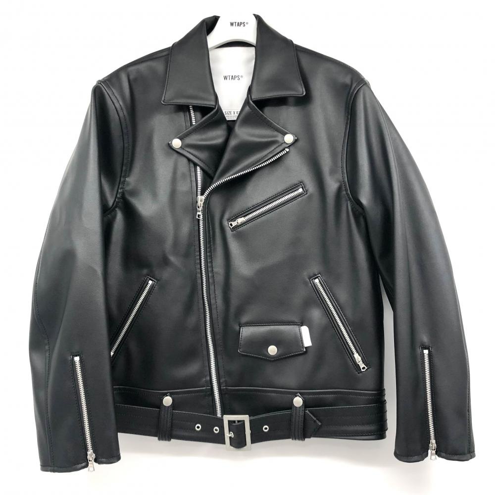 W-TAPSダブルタップス ジャケット　23aw 中古】W)TAPS 23AW ダブルライダースフェイクレザージャケット サイズ3