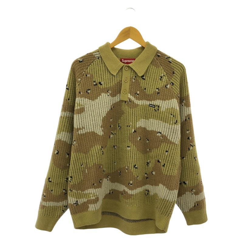 supreme Small Box Polo Sweater L シュプリーム 中古】Supreme Small Box Polo Sweater L desert camo シュプリーム【O