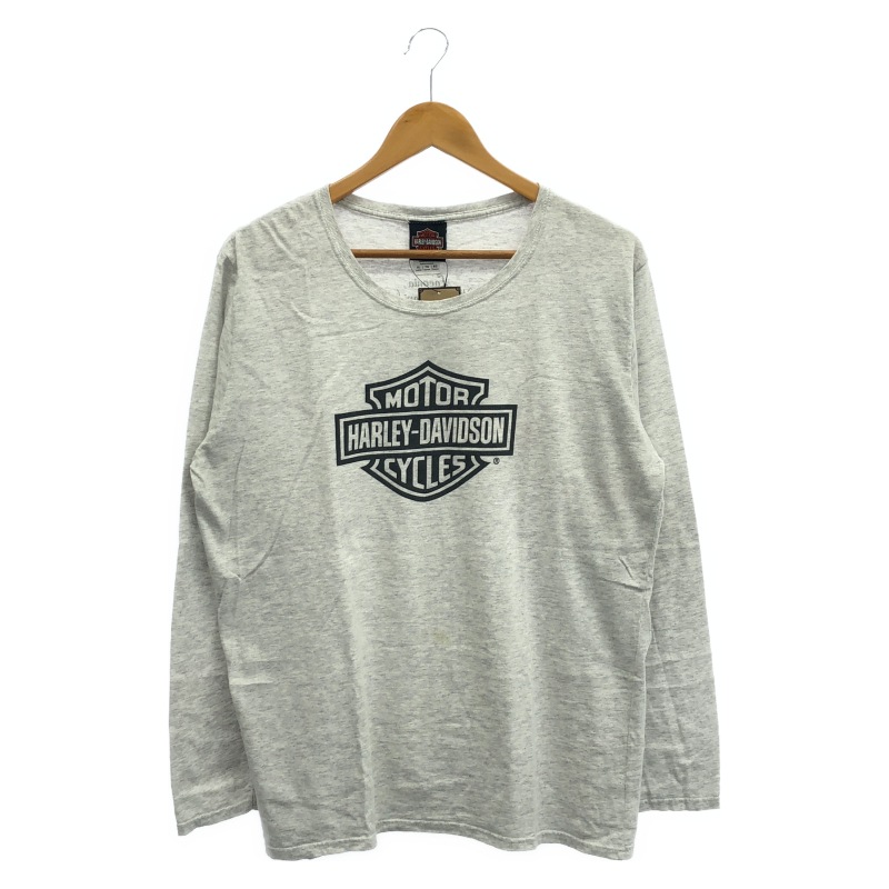中古】Harley Davidson ロゴ ロンT サイズXL グレー【O大府
