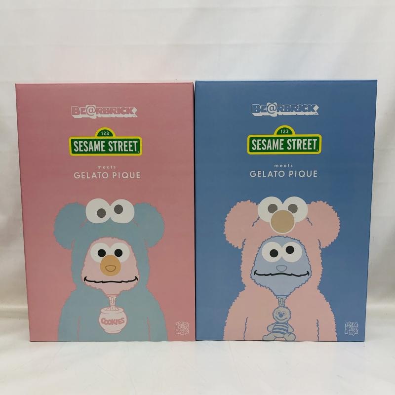 中古】未開封)2点セット エルモ クッキーモンスター BE@RBRICK SESAME