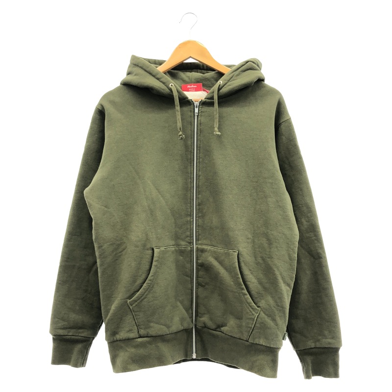 ����š�Supreme Hood Logo Thermal Zip Up Hoodie M ������ ����ץ꡼���OȾ�ġ�