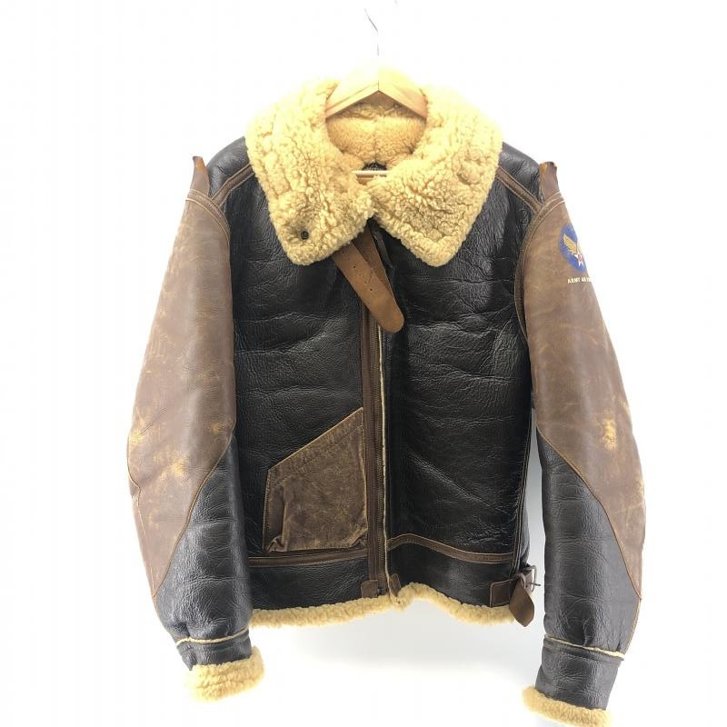 ムートンジャケット 中古】THE REAL McCOYS“PERRY SPORTS”実名復刻 B-3 ムートンジャケット