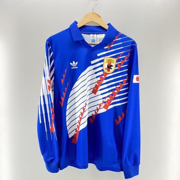 中古】25年製 adidas サッカー日本代表 1993年復刻ユニフォーム ブルー
