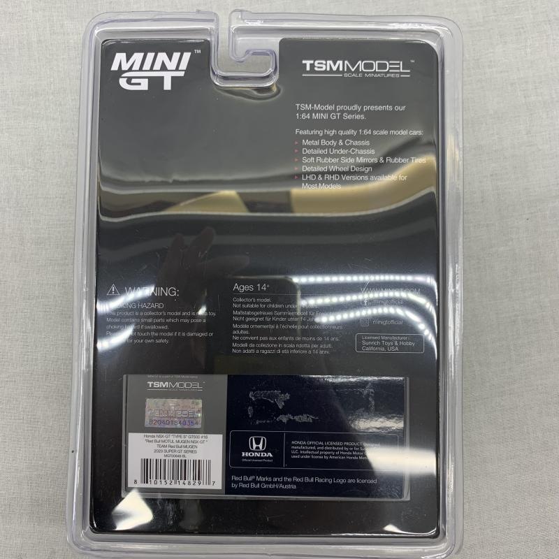 ����š�1/64 Honda NSX-GT Type S GT500 SUPER GT���؎����� 2022 #16 "Red Bull MOTUL MUGEN NSX-GT" TEAM Red Bull MU��O���ġ�