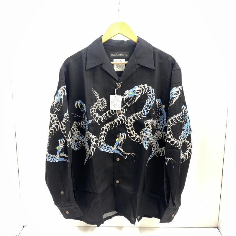 ����š�WACKO MARIA ���͡��������� L/S �����ץ󥫥顼����� L �֥�å� �拾�ޥꥢ��O��¼��