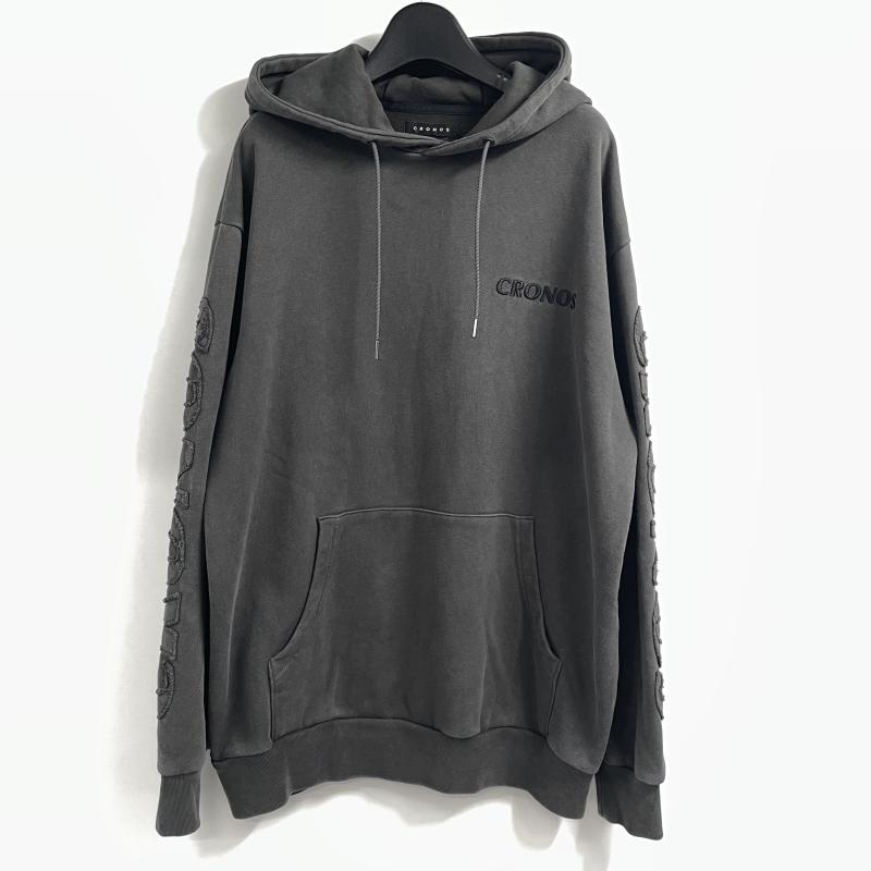中古】CRONOS パーカー サイズS ブラック クロノス【O豊田