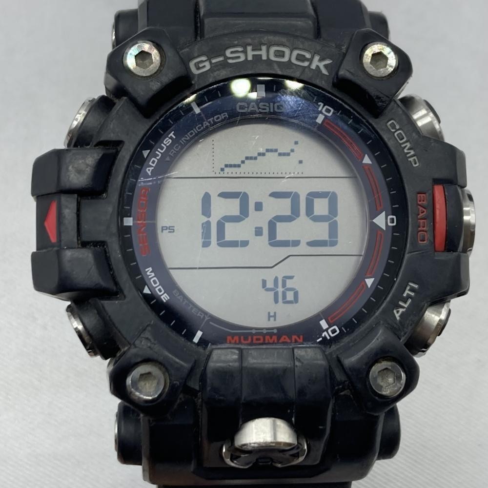 中古】CASIO G-SHOCK GW-9500-1JF MUDMAN 電波ソーラー ジーショック