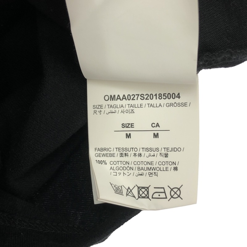 ����š�OFFWHITE �Хå��ץ���ȾµT����� M �֥�å� ���եۥ磻�ȡ�OȾ��Ź��