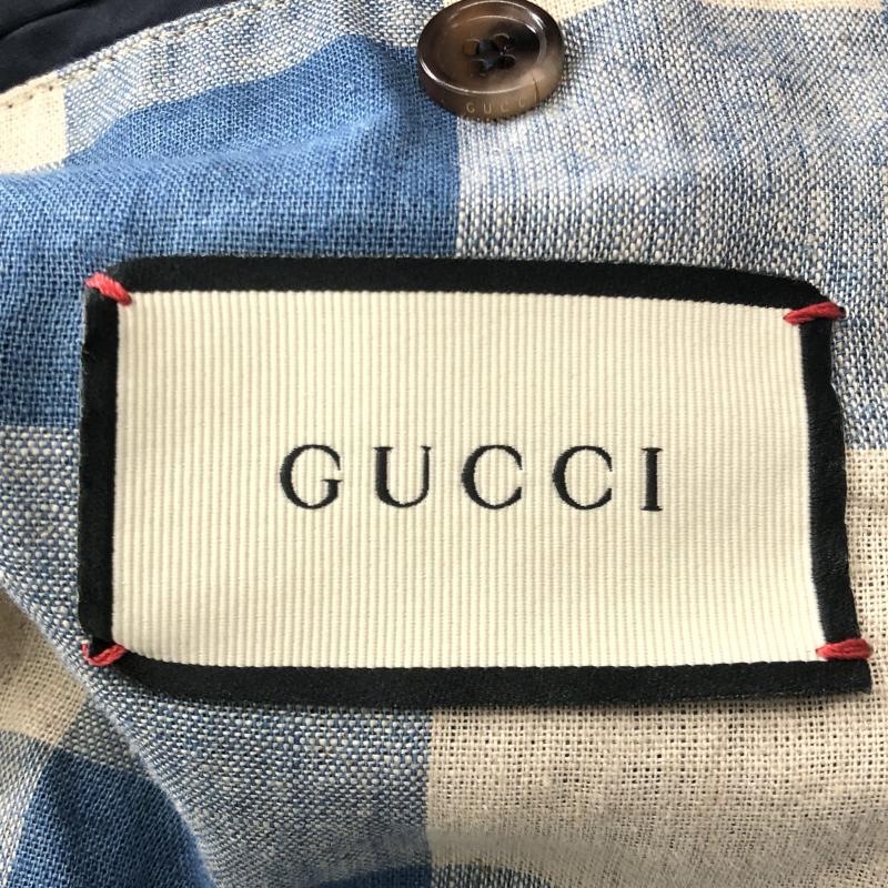 ����š�GUCCI EMBROIDERY BLIND FOR LOVE DENIM JACKET 44 430351 XR612 �֥롼 ���å���OȾ�ġ�