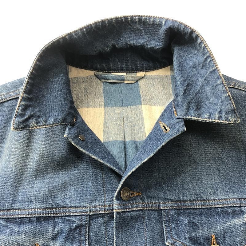 ����š�GUCCI EMBROIDERY BLIND FOR LOVE DENIM JACKET 44 430351 XR612 �֥롼 ���å���OȾ�ġ�