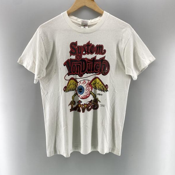 ����š�Fruit of the loom 90s ED ROTH��System Vondutch��S/S Tee �ۥ磻�� ������M �ե롼�ĥ��֥��롼���O������