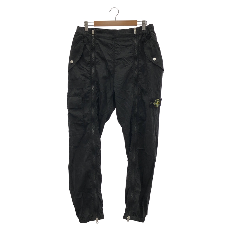中古】STONE ISLAND ナイロンメタル フロントジップカーゴパンツ