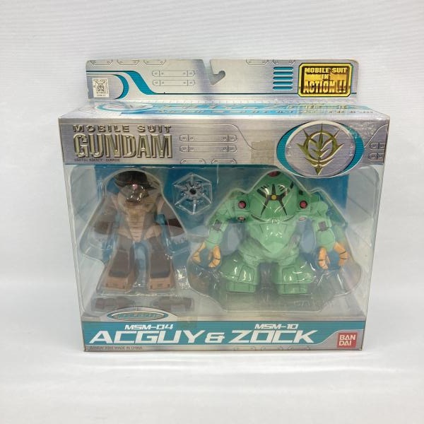 中古】バンダイ MS IN ACTION!! アッガイ＆ゾック 未開封品 機動戦士