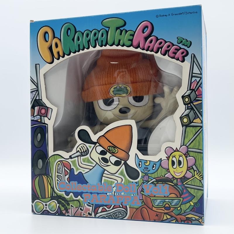 美品　パラッパラッパー マットメジャーぬいぐるみ　2001年 タグ付き 中古】開封 コレクタブルドール Vol.1 パラッパ メディコム・トイ