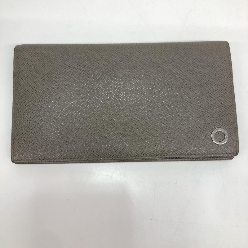中古】BVLGARI ブルガリ・ブルガリ マン 長財布 グレー 30399 2573766Y