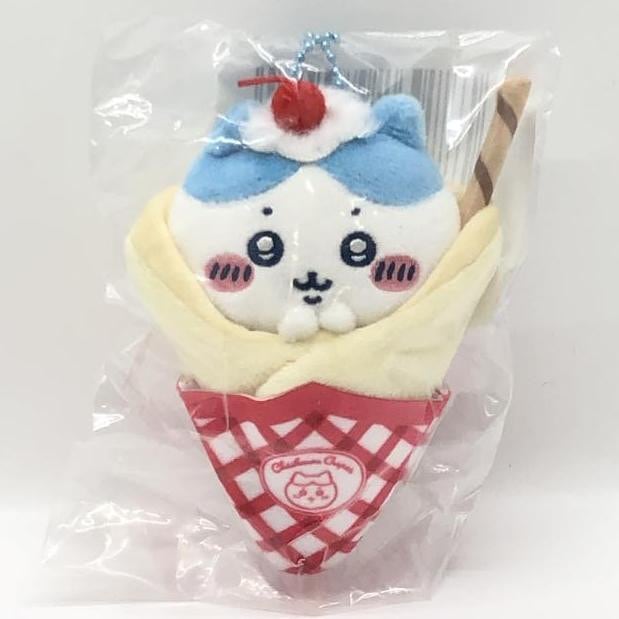 ちいかわ クレープになっちゃったマスコット ハチワレ 中古】未開封・タグ付)C賞 ハチワレ クレープになっちゃった