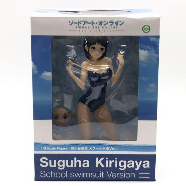 中古】開封・台座欠品）桐ヶ谷直葉 スクール水着Ver. 1/6 ANIPLEX+【O