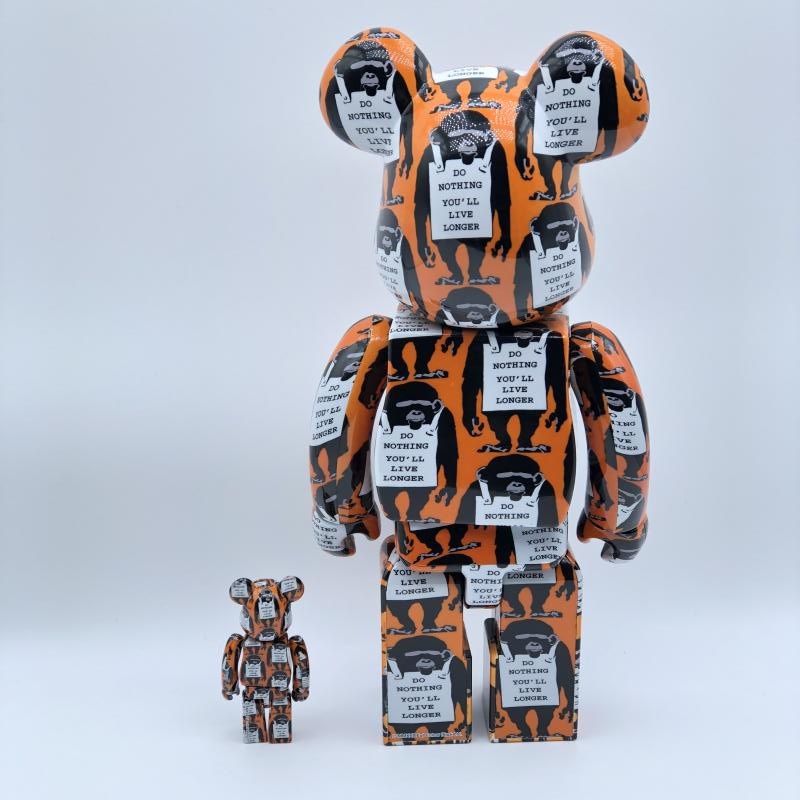 ����š�BE��RBRICK BE��RBRICK BANKSY MONKEY SIGN 400%����ǥ����ࡦ�ȥ����Х󥯥������٥��֥�å���O˭�ġ�