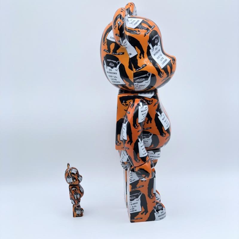 ����š�BE��RBRICK BE��RBRICK BANKSY MONKEY SIGN 400%����ǥ����ࡦ�ȥ����Х󥯥������٥��֥�å���O˭�ġ�