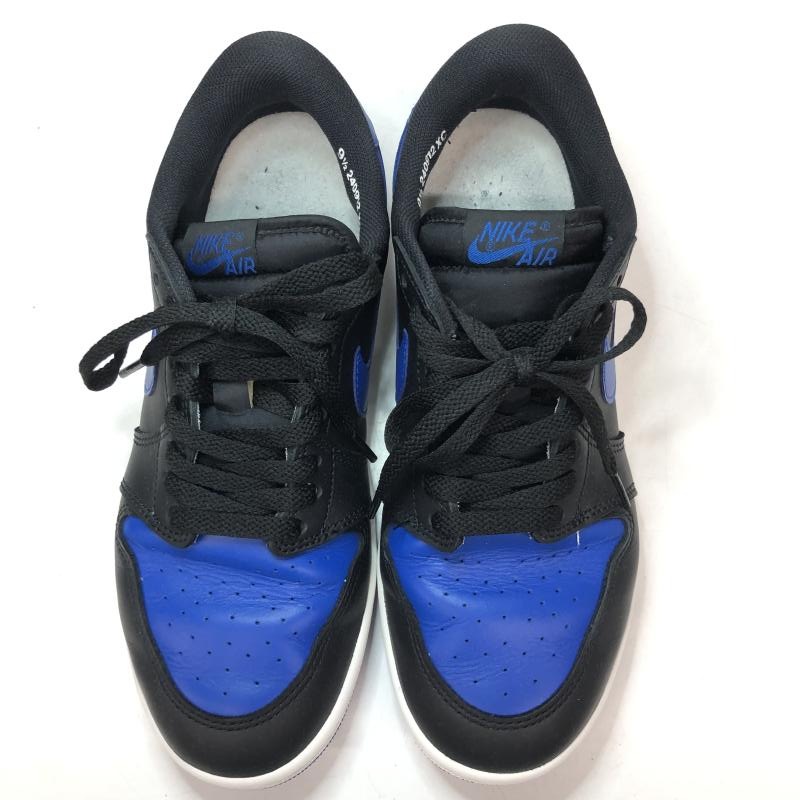 šNIKE AIR JORDAN 1 LOW 85 BLACK AND ROYAL BLUE 27.5cm IB1981-004OΩŹ