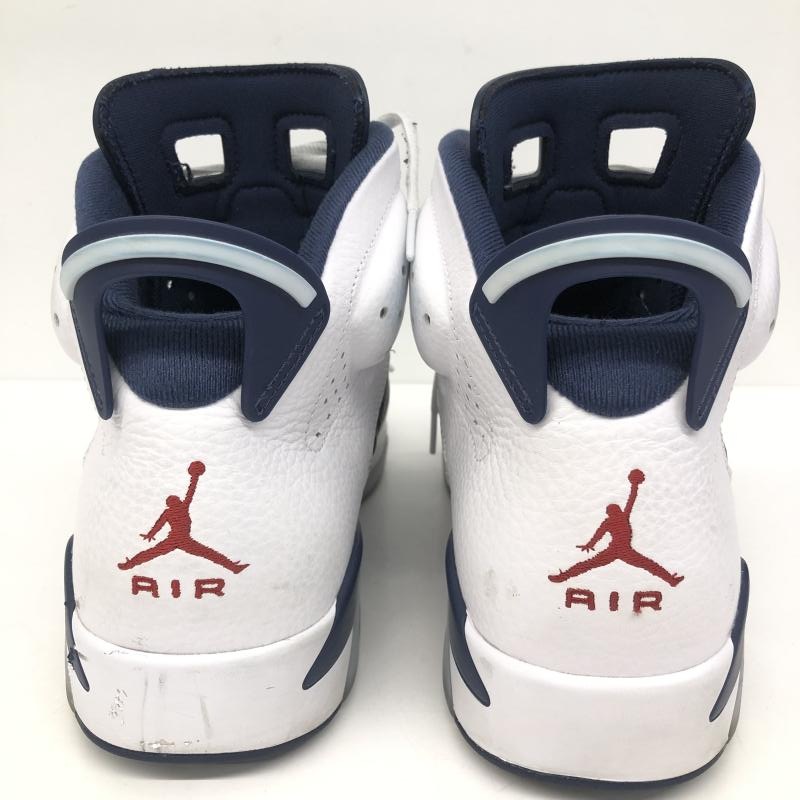 ����š�Nike Air Jordan 6 Retro White and Midnight Navy 29cm CT8529-164 �ʥ��� �������硼�����O��Ω��