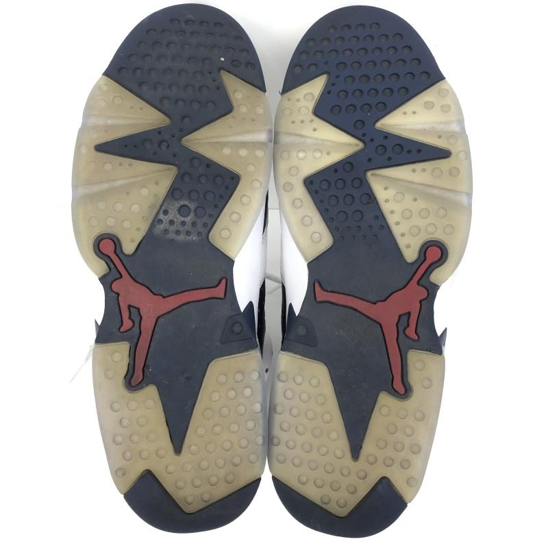 ����š�Nike Air Jordan 6 Retro White and Midnight Navy 29cm CT8529-164 �ʥ��� �������硼�����O��Ω��