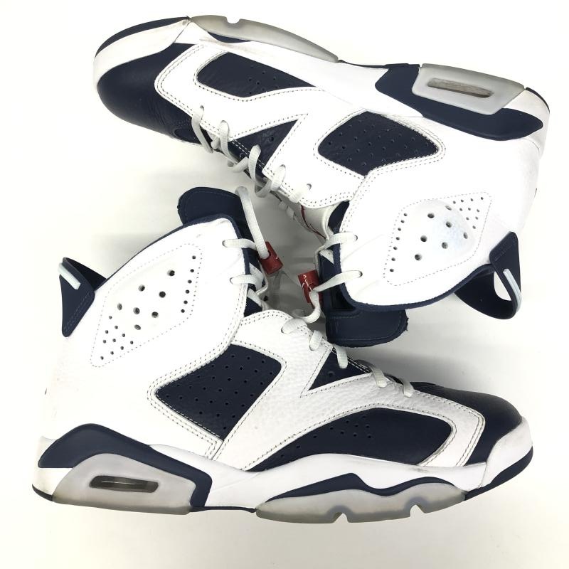 ����š�Nike Air Jordan 6 Retro White and Midnight Navy 29cm CT8529-164 �ʥ��� �������硼�����O��Ω��