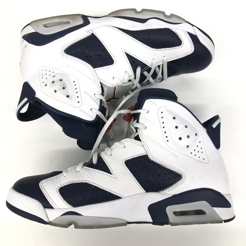 ����š�Nike Air Jordan 6 Retro White and Midnight Navy 29cm CT8529-164 �ʥ��� �������硼�����O��Ω��