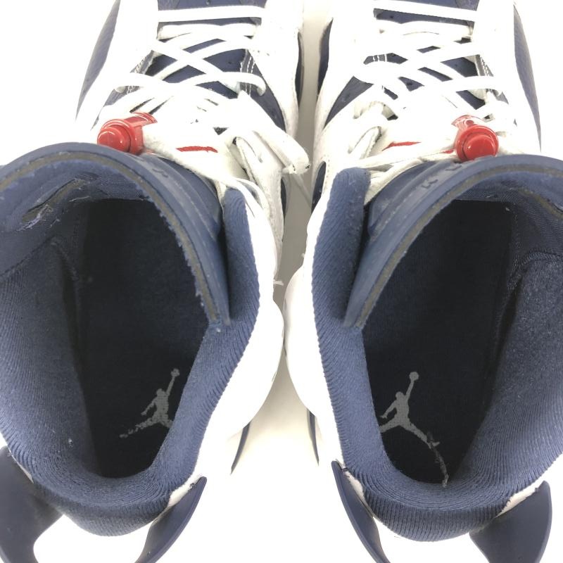 ����š�Nike Air Jordan 6 Retro White and Midnight Navy 29cm CT8529-164 �ʥ��� �������硼�����O��Ω��