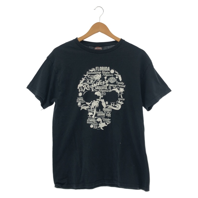 ����š�Harley Davidson �ץ��ȥ����� Tee �֥�å� �ϡ��졼���ӥåɥ����OȾ��Ź��