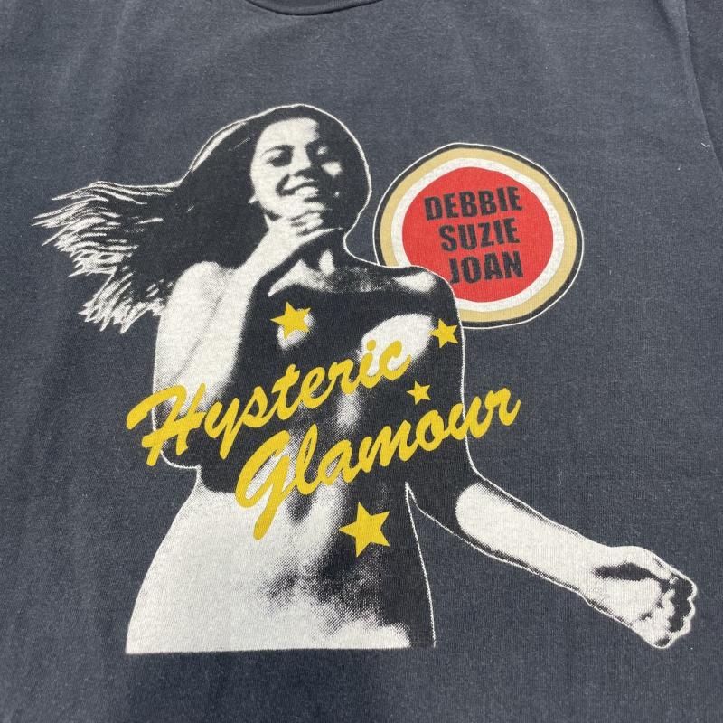����š�HYSTERIC GLAMOUR RUNNIN AWAY T����� �֥�å� ������XL �ҥ��ƥ�å�����ޡ� ����ե��å�T����� 02251CT42��O���ܡ�