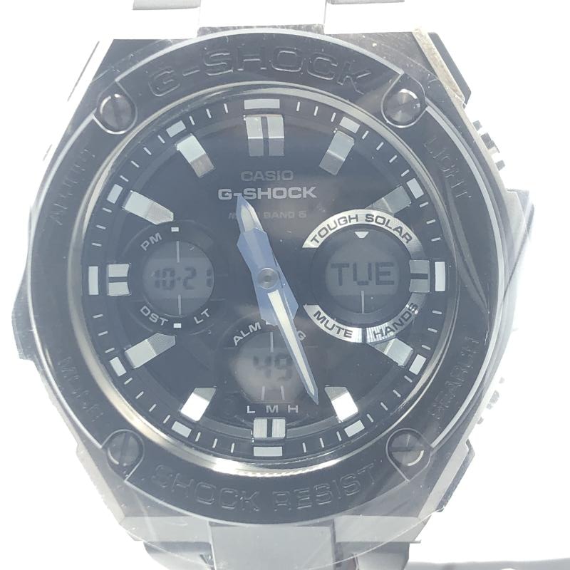 中古】G-SHOCK GST-W110MS-1AJF ブラック ソーラー 電波時計 カシオ