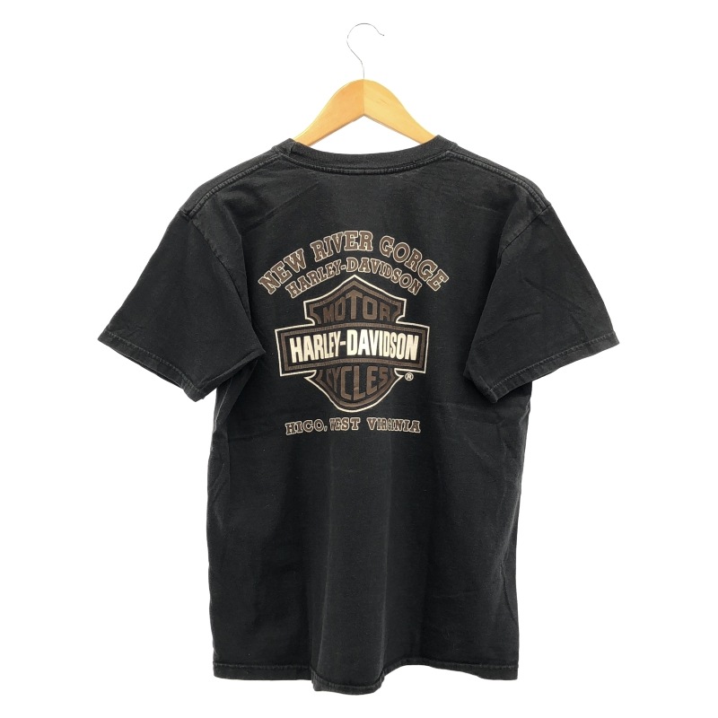 ����š�Harley Davidson ξ�̥ץ���Tee M �֥�å� �ϡ��졼���ӥåɥ����OȾ��Ź��