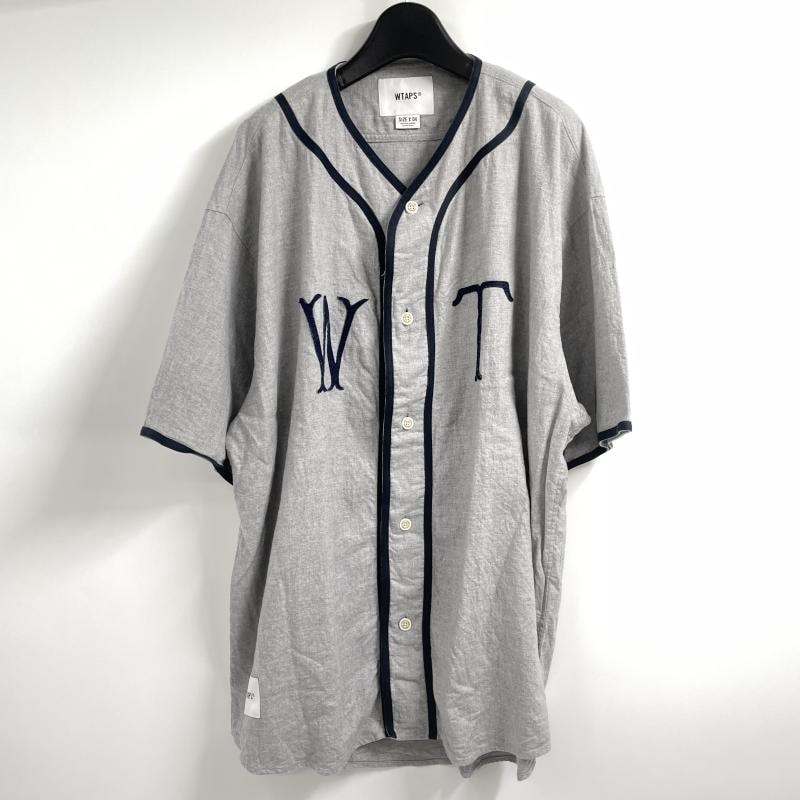 中古】WTAPS 25SS LEAGUE/SS/COTTON サイズ04 グレー 251TQDT-SHM06