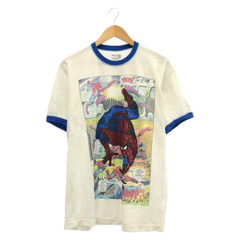 ����š�MARVEL ���ѥ������ޥ� �ץ��ȥ�󥬡�Tee L �ۥ磻�� �ޡ��٥��OȾ��Ź��