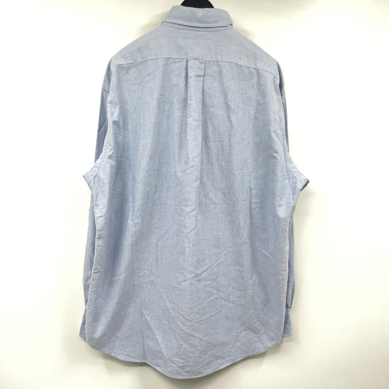 ����š�POLO RALPH LAUREN BIG SHIRT Ĺµ�ܥ�������󥷥�� ������S �֥롼 �ݥ����ե�������O˭�ġ�