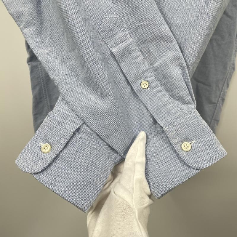 ����š�POLO RALPH LAUREN BIG SHIRT Ĺµ�ܥ�������󥷥�� ������S �֥롼 �ݥ����ե�������O˭�ġ�