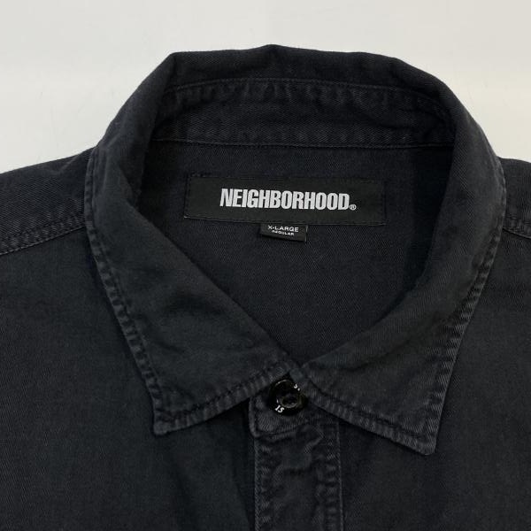 ����š�NEIGHBORHOOD GARMENT DYED SHIRT LS �֥�å� XL 252AQNH-SHM02 �ͥ��С��եåɡ�O������