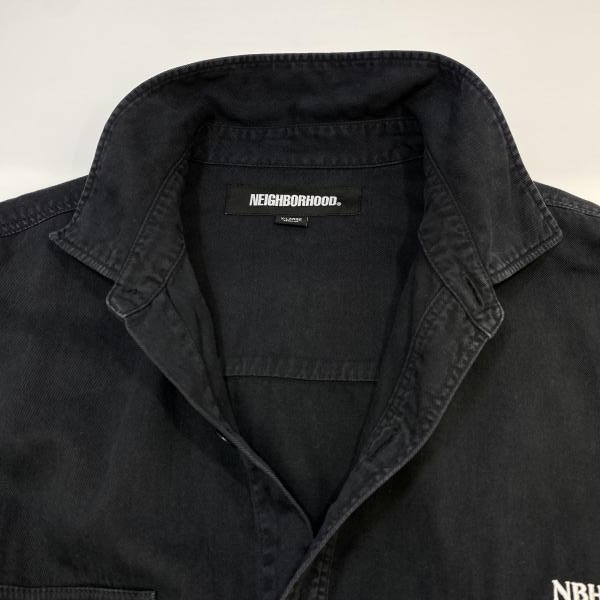 ����š�NEIGHBORHOOD GARMENT DYED SHIRT LS �֥�å� XL 252AQNH-SHM02 �ͥ��С��եåɡ�O������