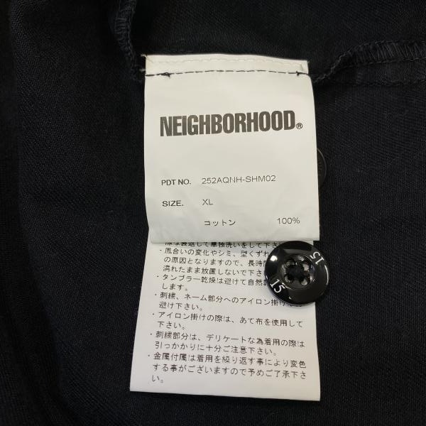 ����š�NEIGHBORHOOD GARMENT DYED SHIRT LS �֥�å� XL 252AQNH-SHM02 �ͥ��С��եåɡ�O������